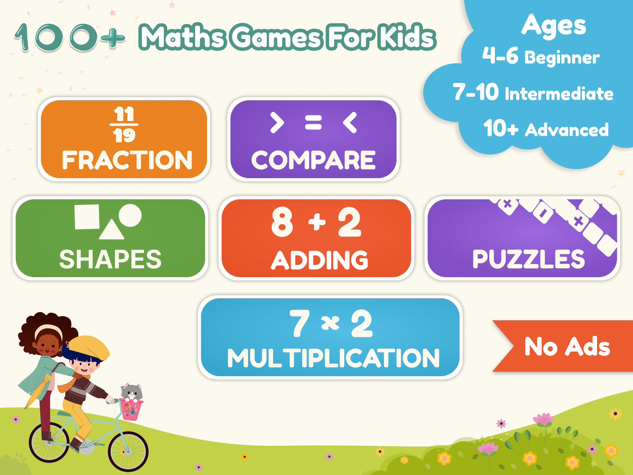 Cool Math Games for Kids Study ad creative 3