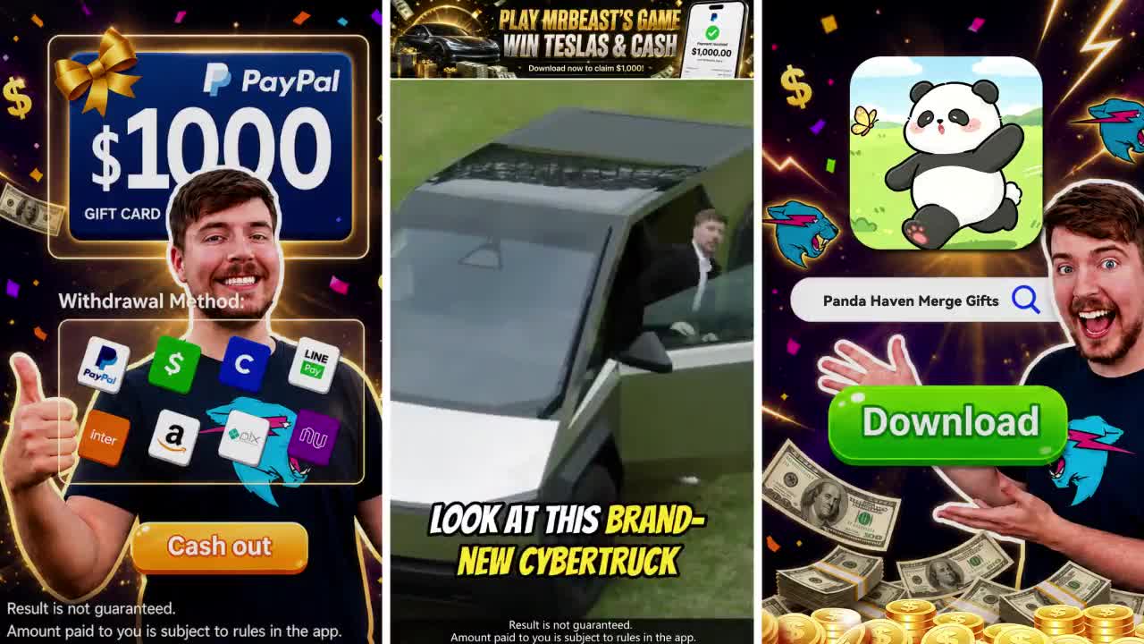 Panda Haven Merge Gifts ad creative