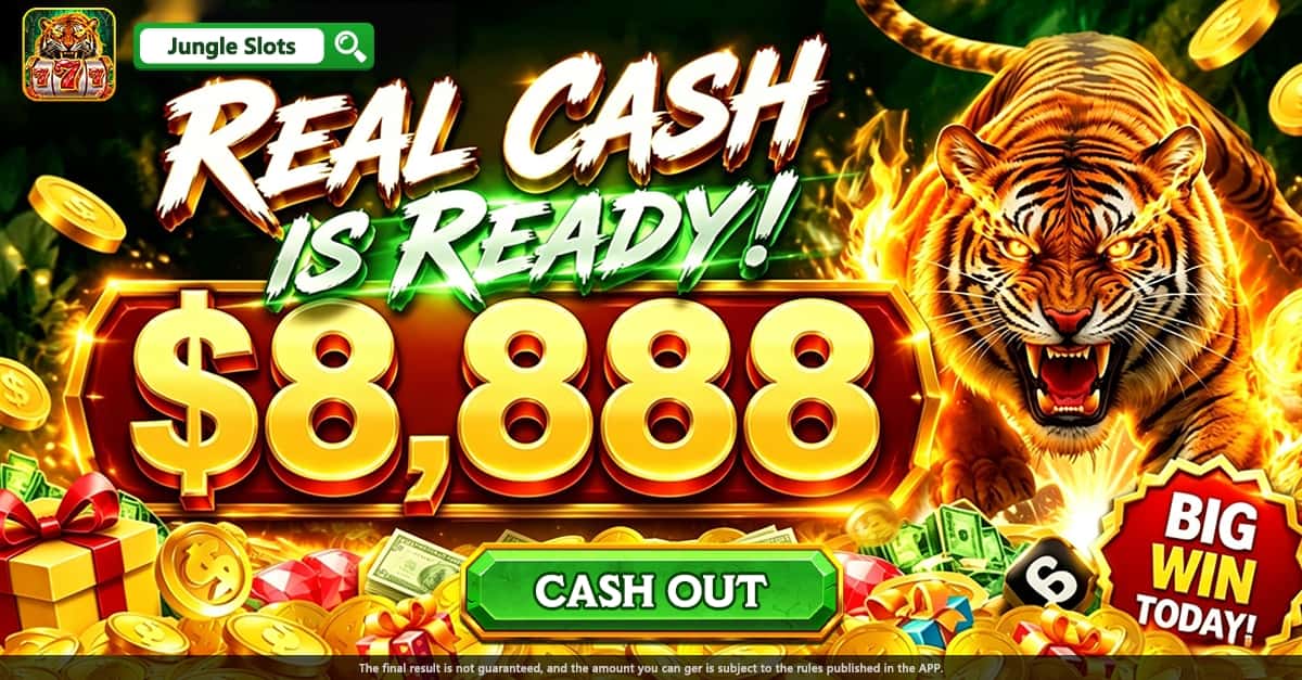 Jungle Slots: Tiger Spin 广告创意