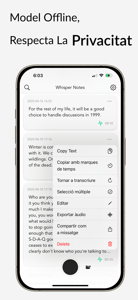 Whisper Notes - Speech to Text advertising creative 3