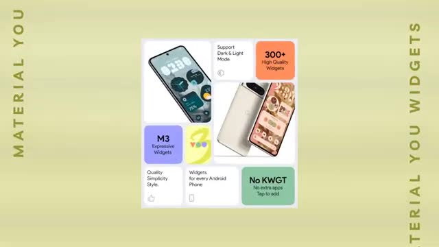 Material You Widgets advertising creative