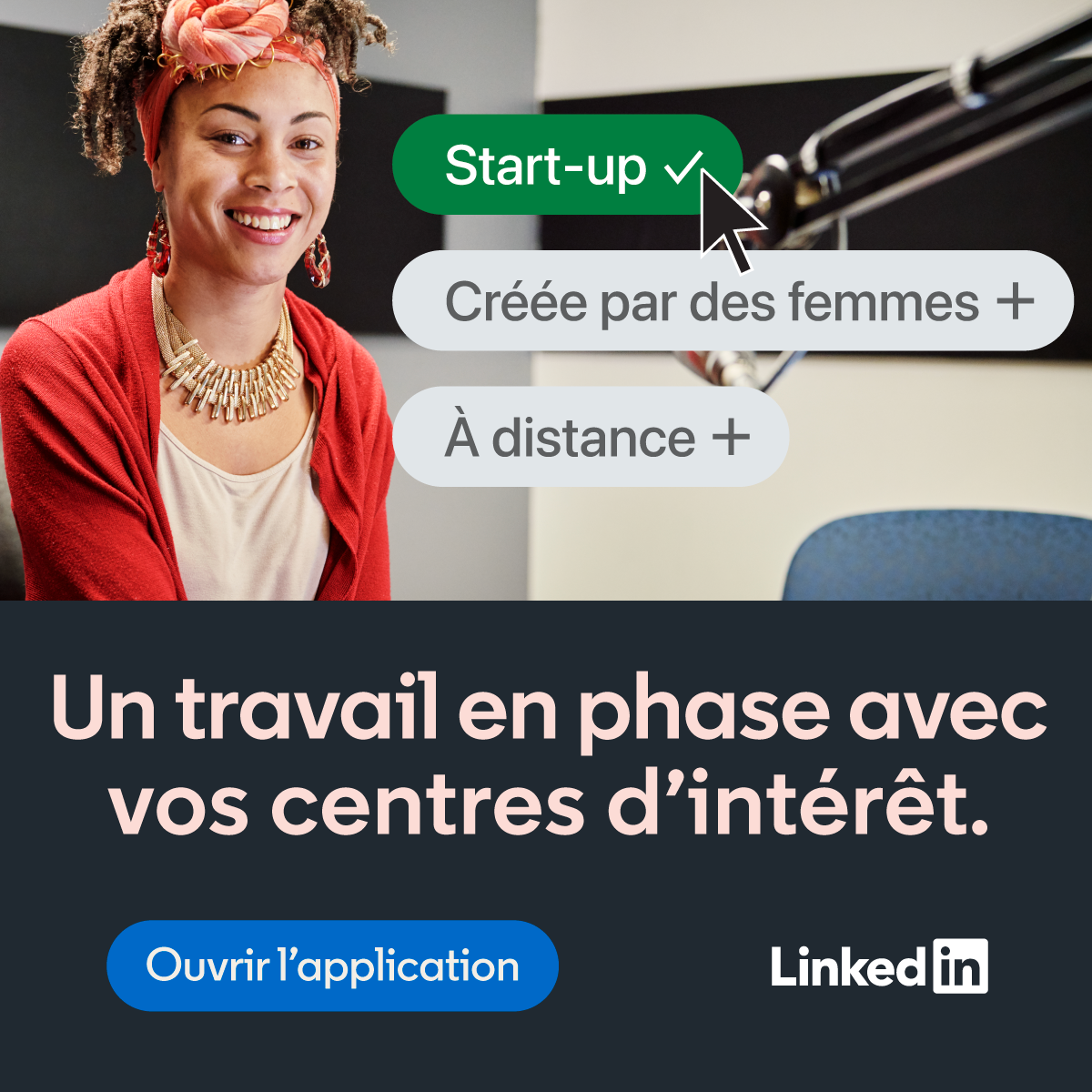 LinkedIn: Community & Network advertising creative