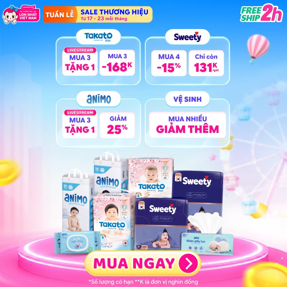 Con Cưng - Tã Sữa Khuyến Mãi 广告创意 10