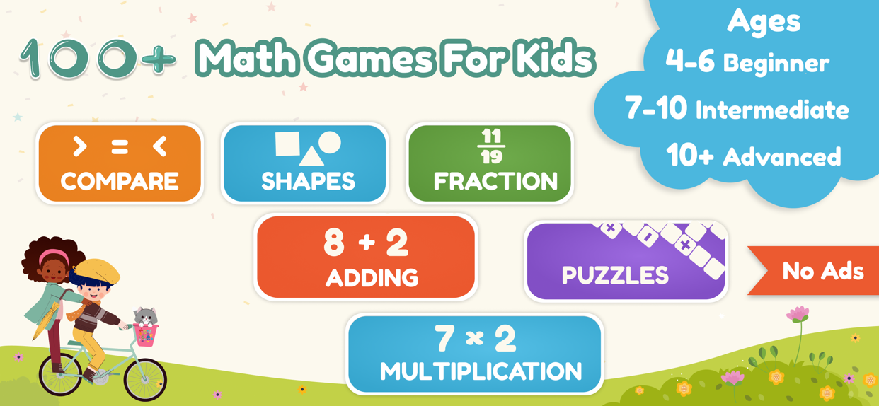 Cool Math Games for Kids Study ad creative 3