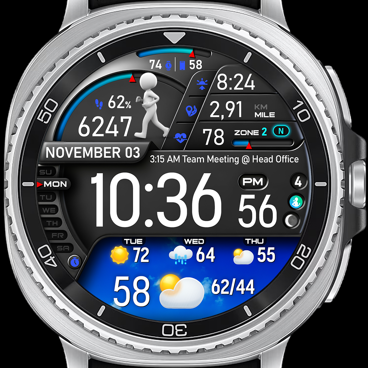 PER23 Digital Watch Face advertising creative