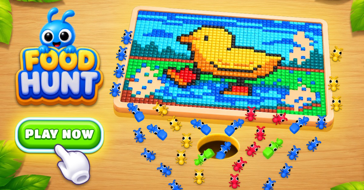 Food Hunt: Pixel Puzzle 广告素材