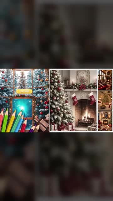 Christmas Jigdrop Puzzle ad creative