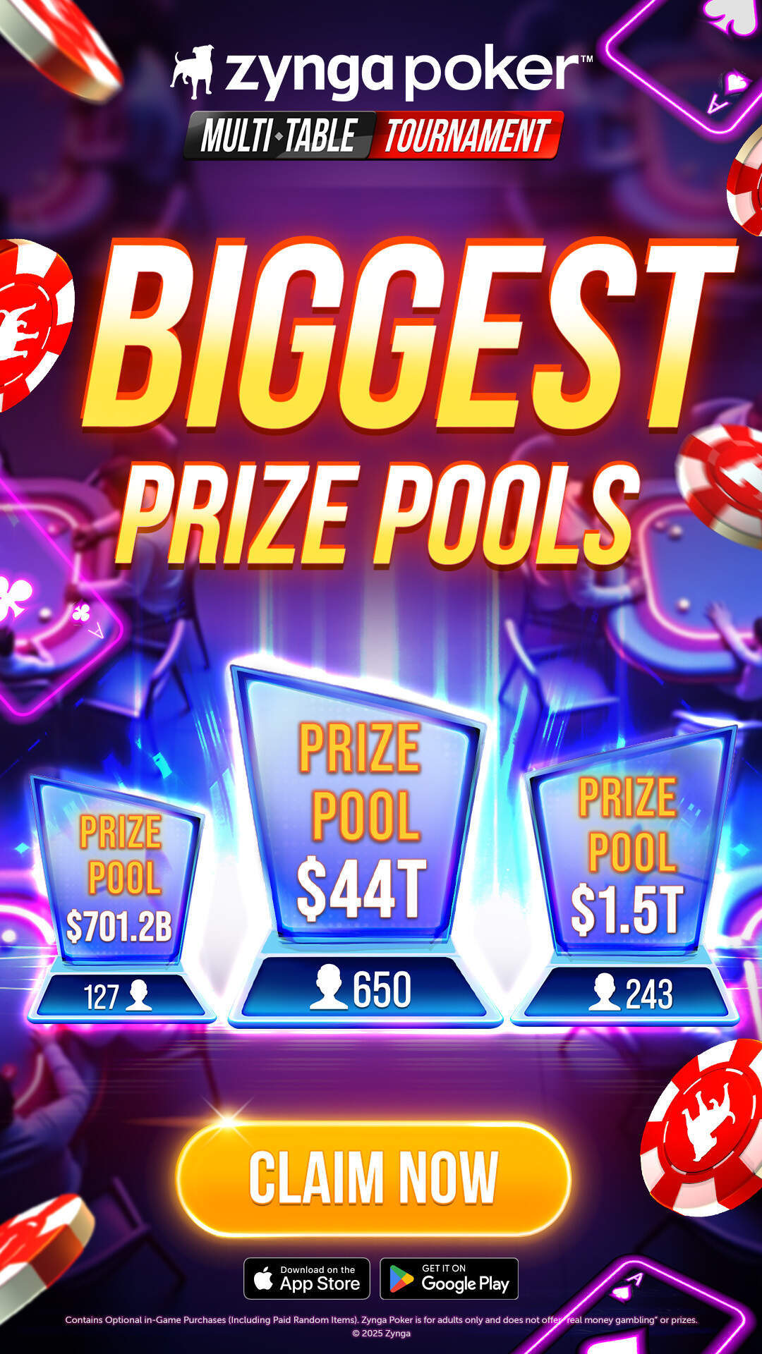 Zynga Poker ™ – Texas Holdem 广告素材