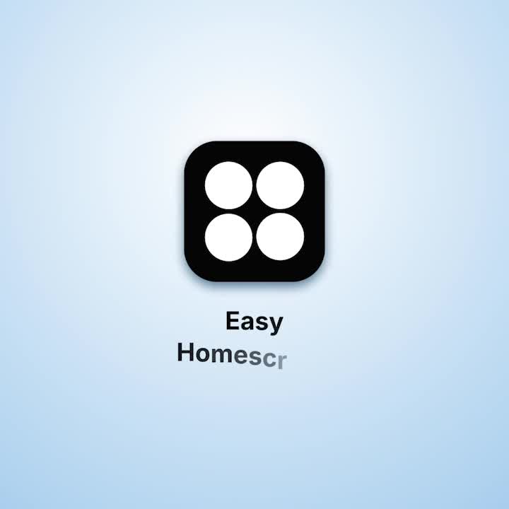 Easy Homescreen advertising creative