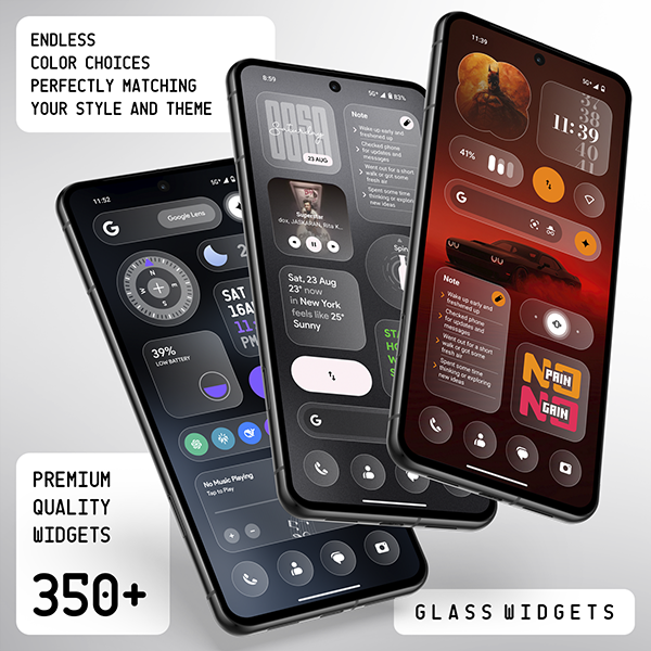 Glass Widgets advertising creative
