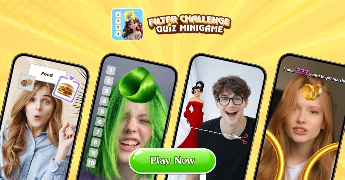 Mini Quiz Filter Challenge ad creative