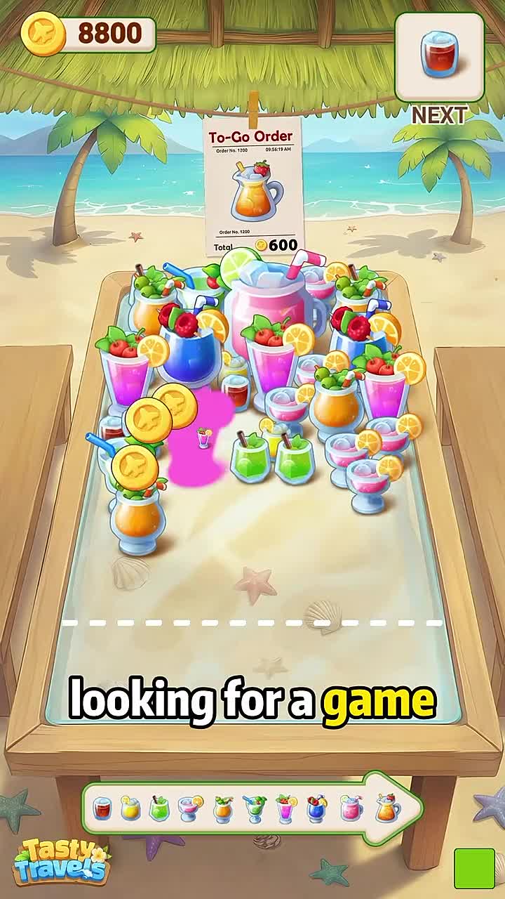 Tasty Travels: Merge Game advertising creative