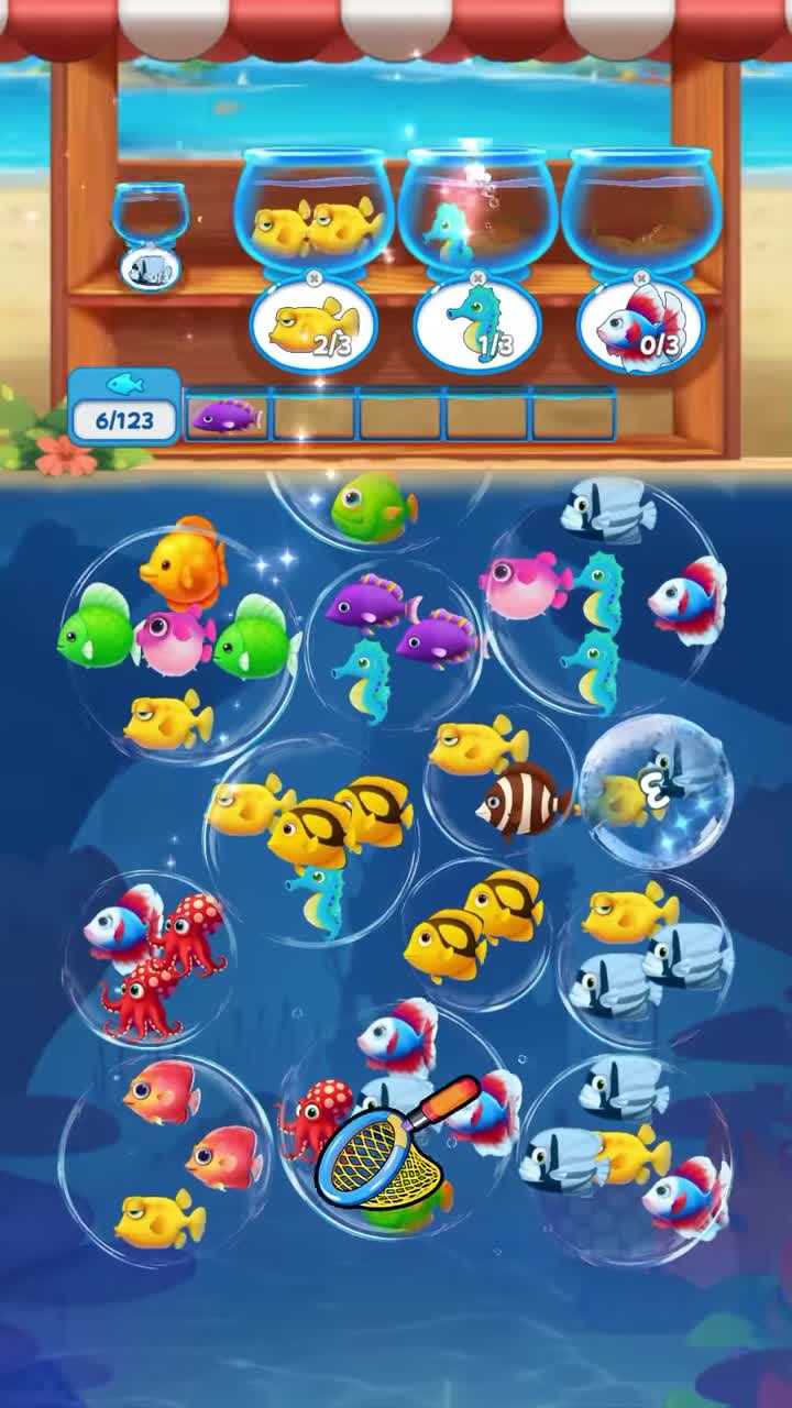 Fish Sort Puzzle: Match Games 广告素材