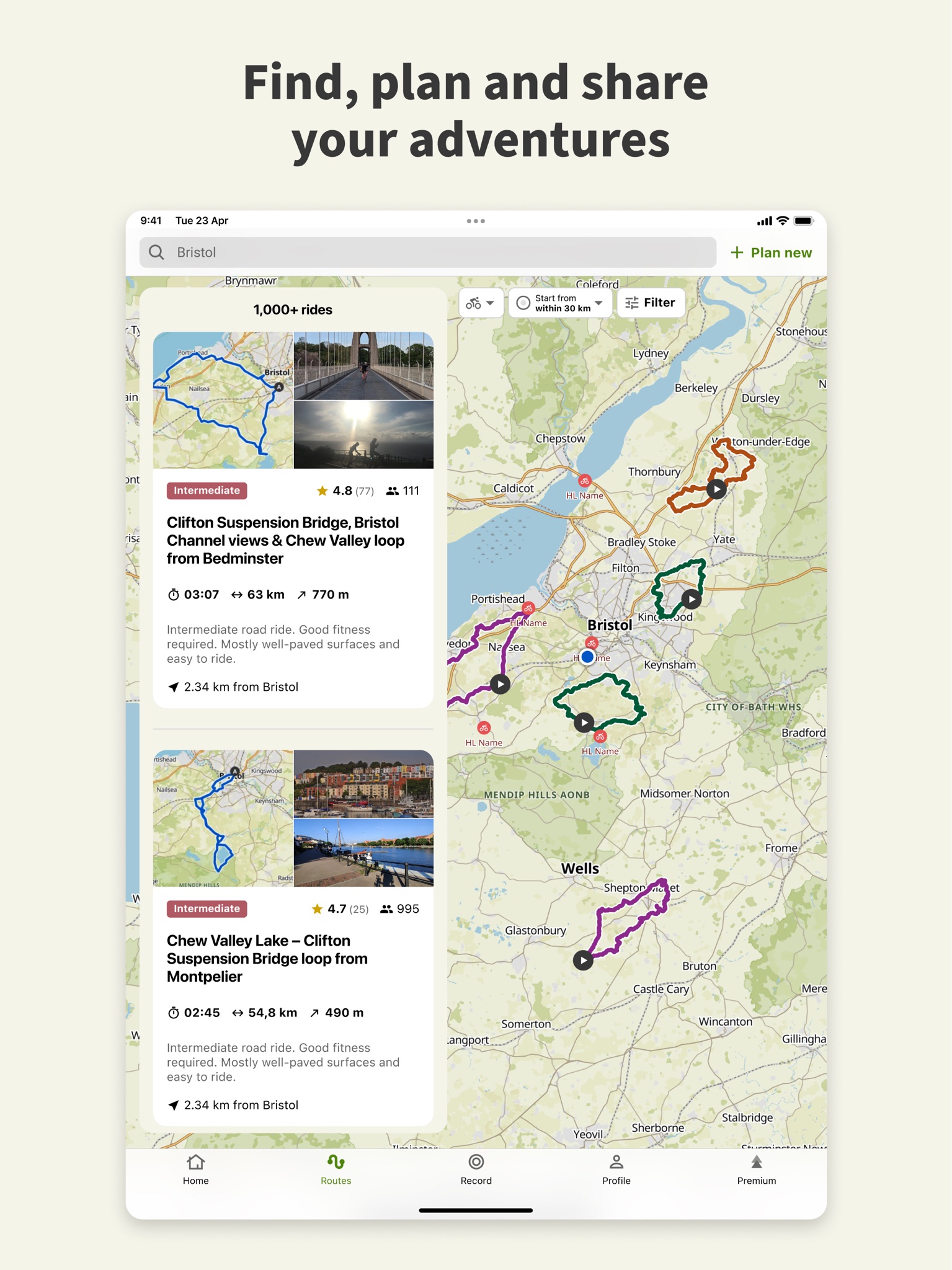 komoot - hike, bike & run 广告素材 3