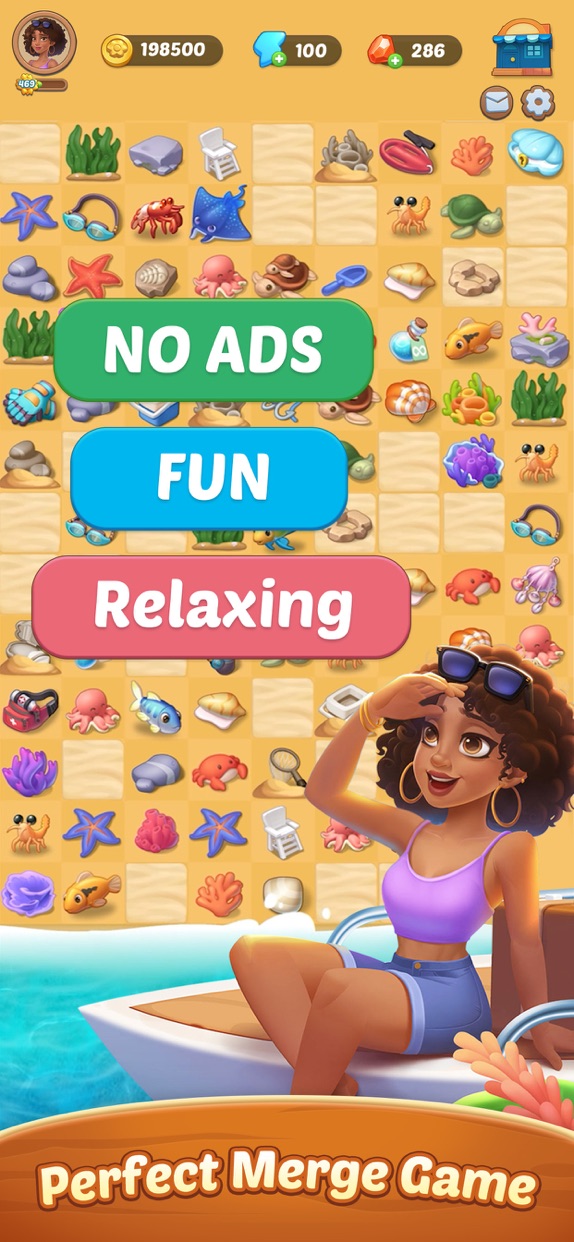 Seaside Escape®: Merge & Story advertising creative 3