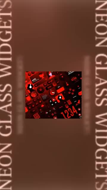 Glass Widgets : Neon advertising creative