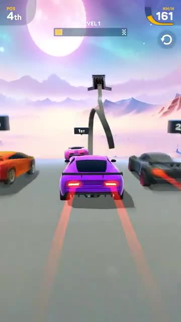 Car Race advertising creative