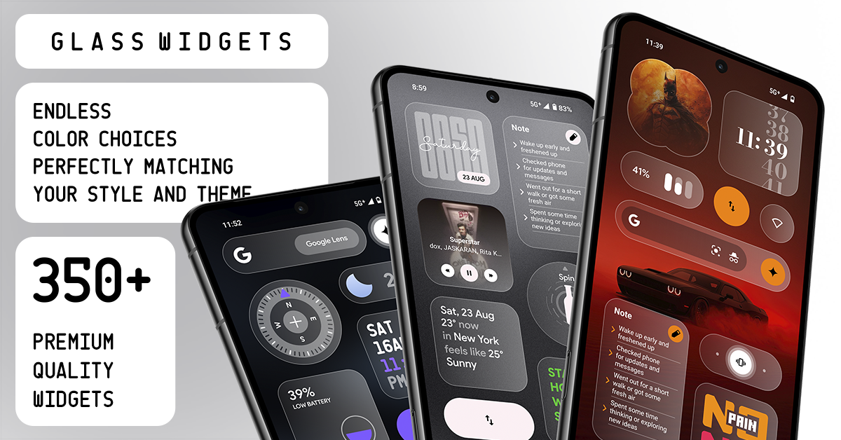 Glass Widgets advertising creative