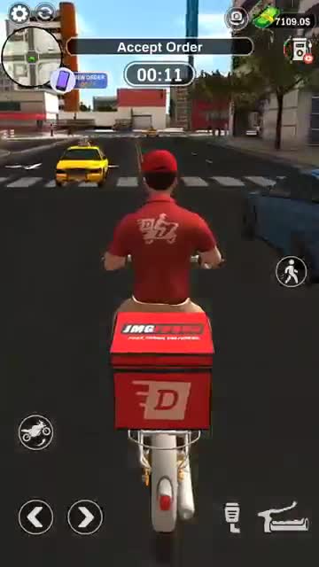 Urban Food Delivery Game advertising creative