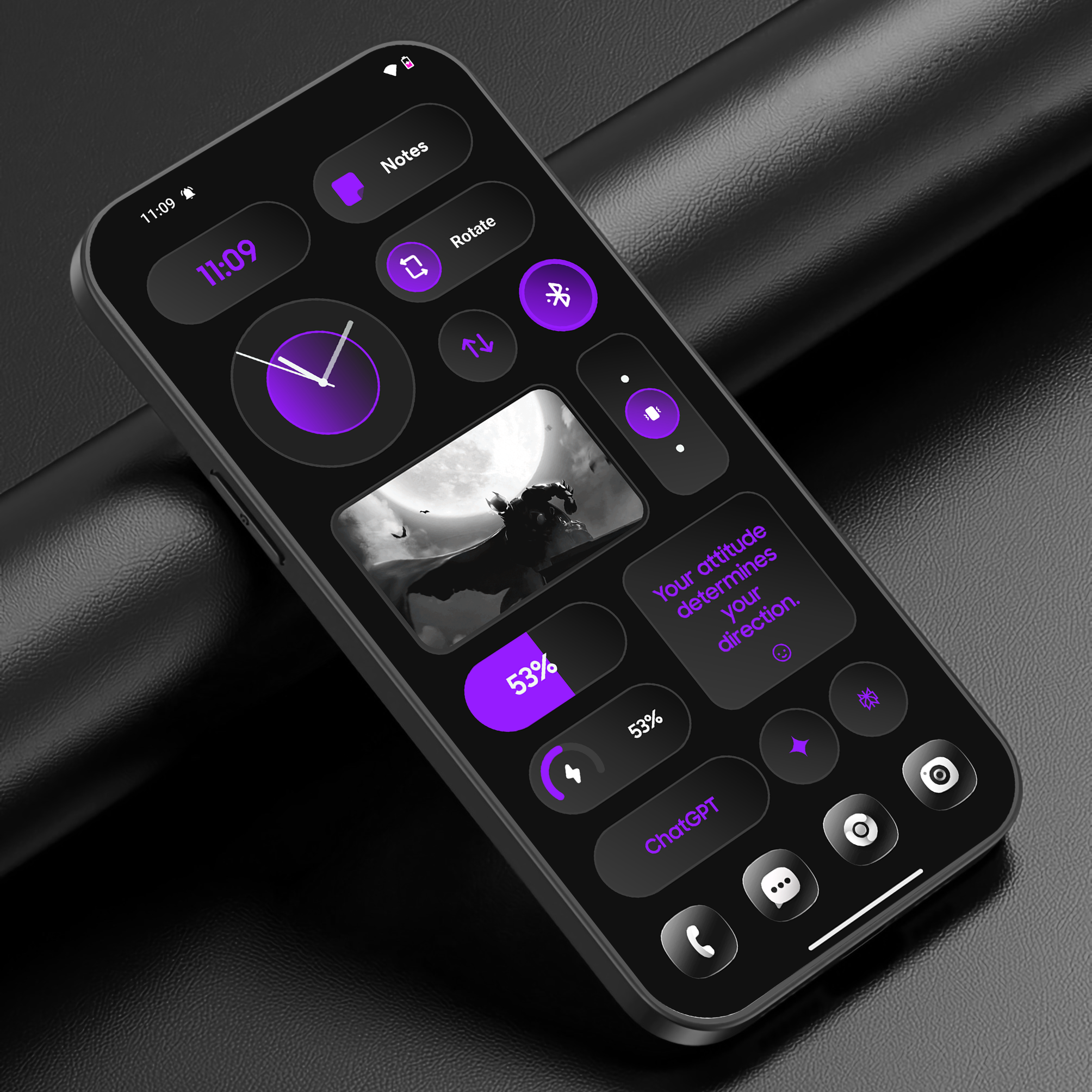 Neon Glass Widgets advertising creative