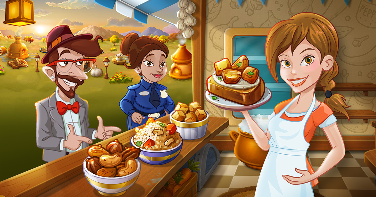 Kitchen Scramble: Cooking Game 广告创意