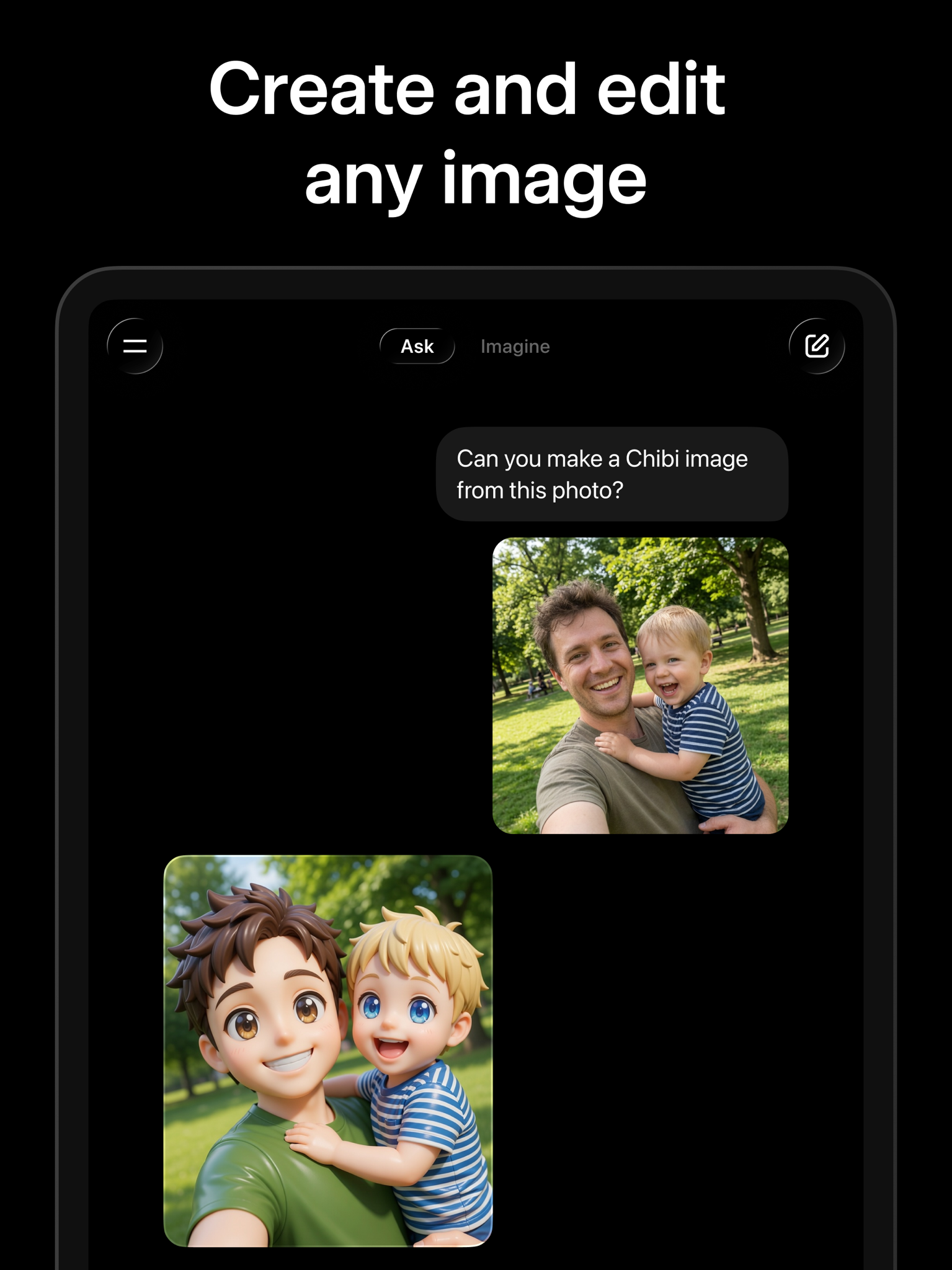 Grok - AI Chat & Video advertising creative 3