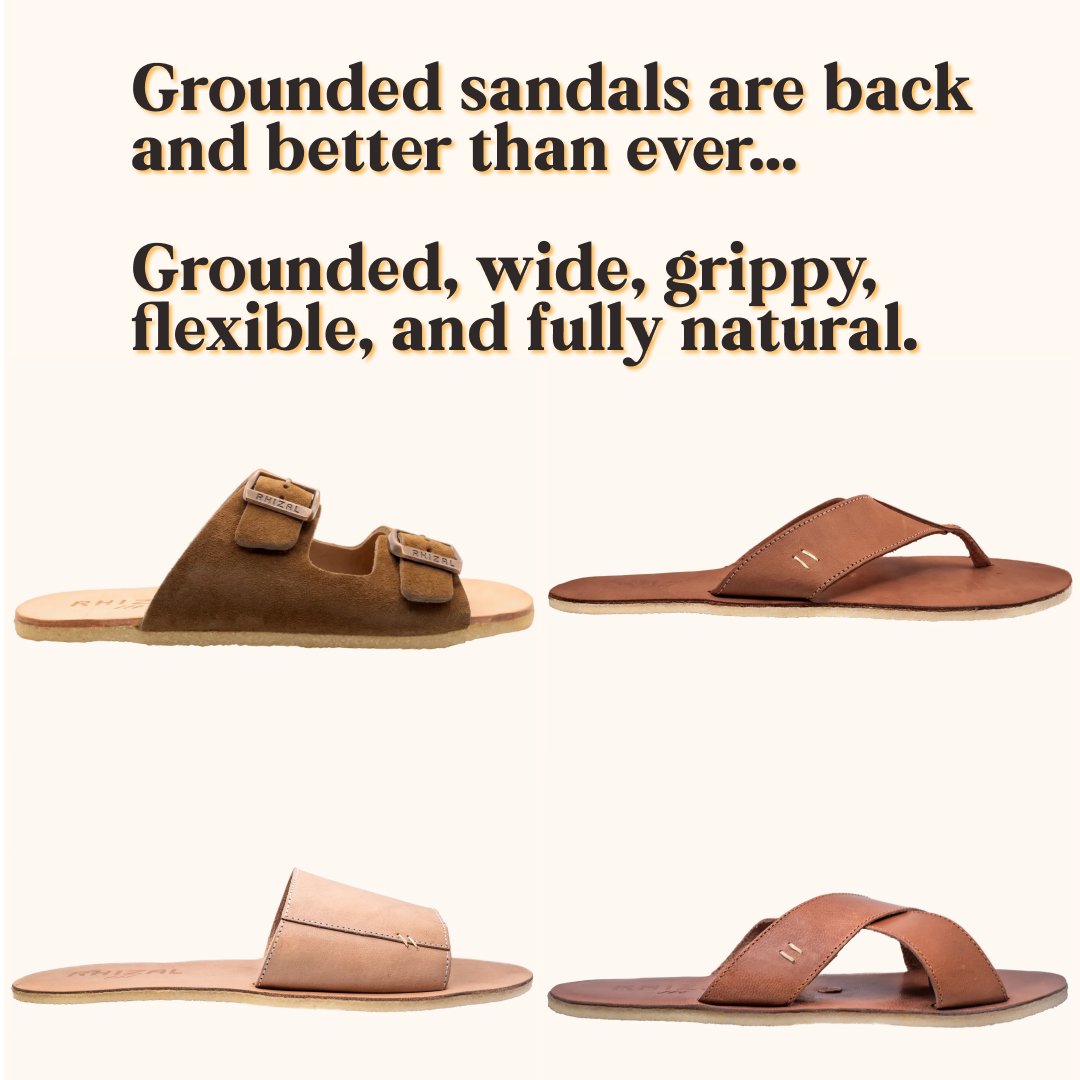 RHIZAL - Grounded Barefoot Shoes - Leather Earthing Footwear ad creative