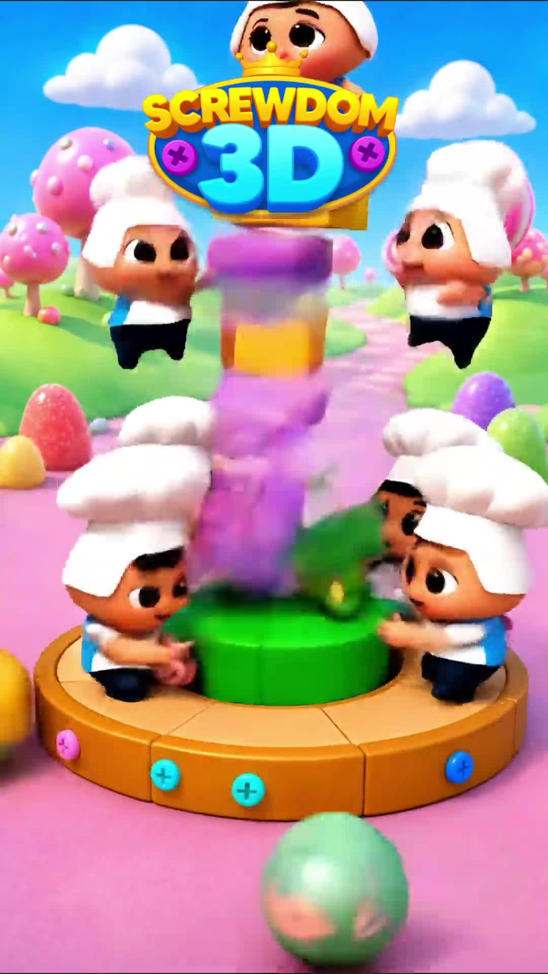 Screwdom 3D ad creative