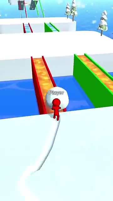 Snow Race advertising creative