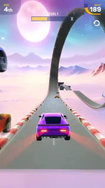 Car Race advertising creative