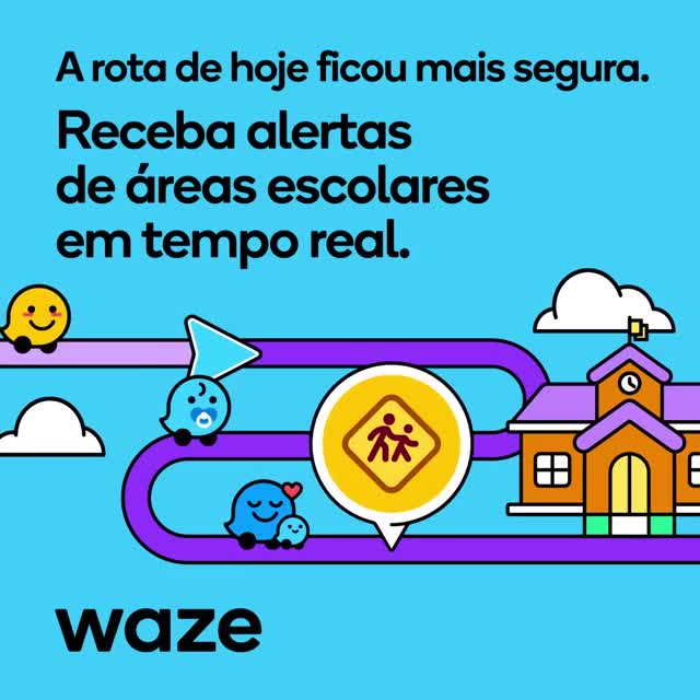 Waze Navigation & Live Traffic advertising creative